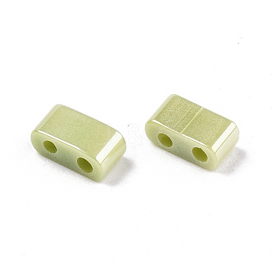 FGB 2-Hole Glass Seed Beads SEED-S031-M-SH124-1