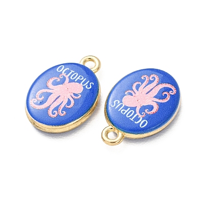 Printed Alloy Pendants AL-CBA7256-21G-1