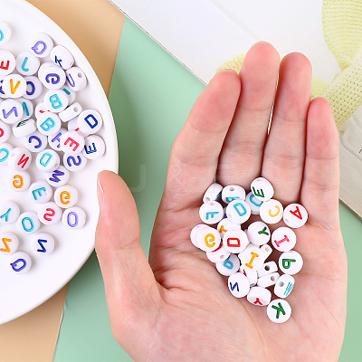 Opaque White Acrylic Beads SACR-YW0001-23-1