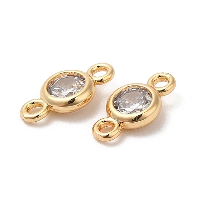 Brass Connector Charms KK-B074-40G-1