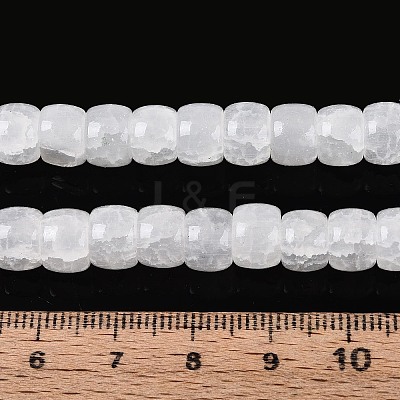 Baking Paint Crackle Glass Beads Strands DGLA-N019-02A-04-1