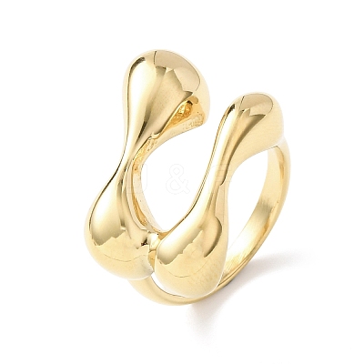 304 Stainless Steel Finger Rings RJEW-P177-01M-G-1