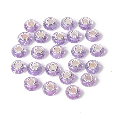 Rondelle Resin European Beads RPDL-A001-01-03-1