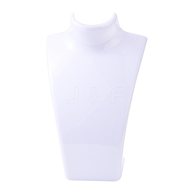 Organic Glass Necklace & Earring Standing Bust Displays NDIS-E006-2A-1