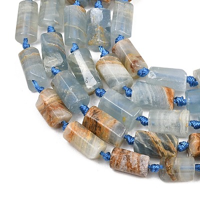 Natural Blue Calcite Beads Strands G-A314-A06-01-1