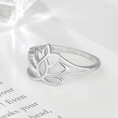 Flower 925 Sterling Silver Finger Rings FS-WG1E6A3-03-1