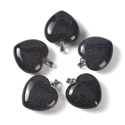 Synthetic Blue Goldstone Pendants GG-CBAA0EE-04P-07-1