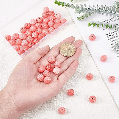 50Pcs Synthetic Coral Beads CORA-NB0001-02-1