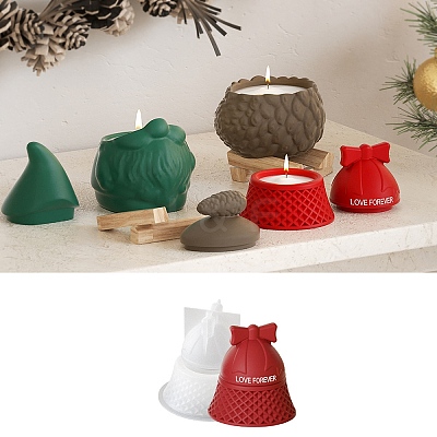 Christmas Theme Candle Silicone Molds DIY-U005-05A-1