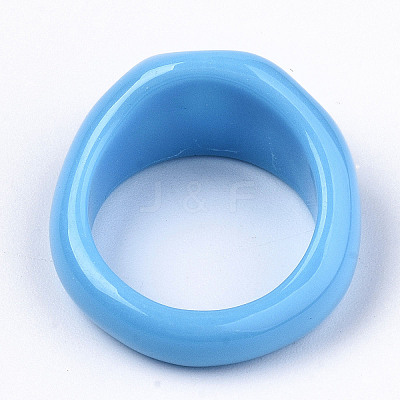Opaque Resin Finger Rings RJEW-N033-008-A01-1