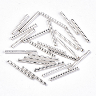 Electroplate Glass Bugle Beads SEED-S043-02B-02-1