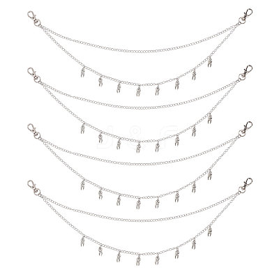 4Pcs Brass Chain Belts HJEW-CA00099-1
