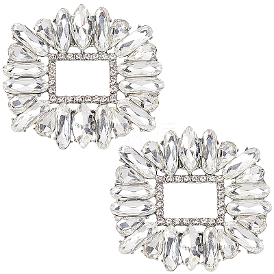 2Pcs Alloy Shoe Buckle Clips FIND-GF0002-82-1