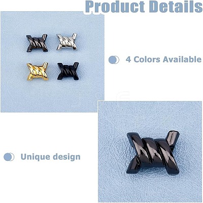 16Pcs 4 Colors Alloy Shoelace Charms FIND-HS0001-17-1