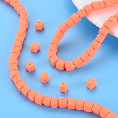 Handmade Polymer Clay Beads Strands X-CLAY-T020-09G-1