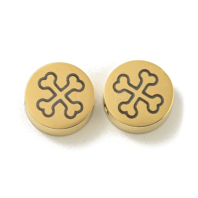 Halloween 304 Stainless Steel Beads STAS-U017-01G-E-1
