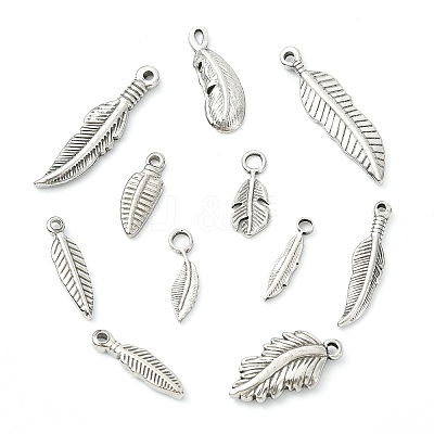11Pcs 11 Styles 304 Stainless Steel Pendants STAS-CJ0003-40-1