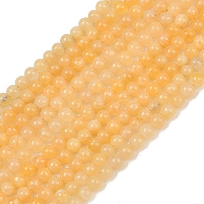 Natural Topaz Jade Beads Strands G-M438-A06-01-1