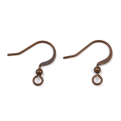 Brass French Earring Hooks X-KK-Q369-RC-1