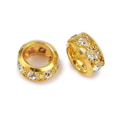 Brass Rhinestone Beads KK-U071-02B-01G-1