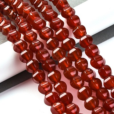 Dyed & Heated Natural Carnelian Beads Strands G-G177-I01-01-1