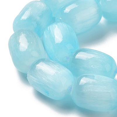 Natural Selenite Beads Strands G-F750-03-1