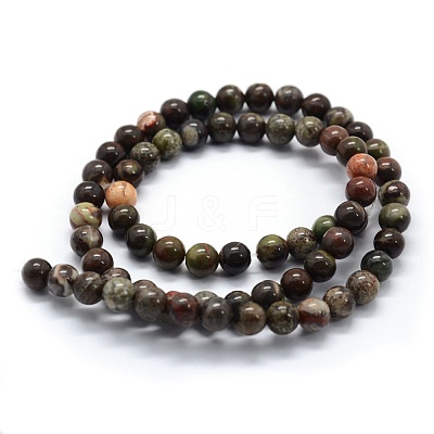 Natural Ocean Agate/Ocean Jasper Beads Strands G-G763-07-8mm-1
