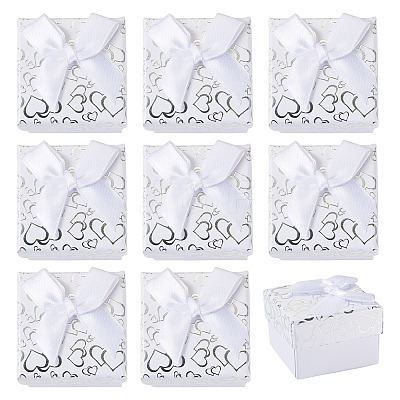 Bowknot Cardboard Paper Ring Gift Storage Boxes CON-TAC0001-16D-1