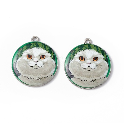 Printed Alloy Pendants ENAM-P246-03P-06-1