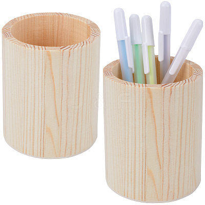 Pine Wooden Pen Holders WH-WG31134-01-1