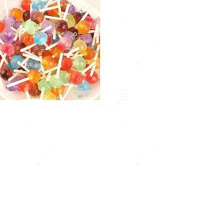 36Pcs Resin Pendants RESI-ME0001-49-1
