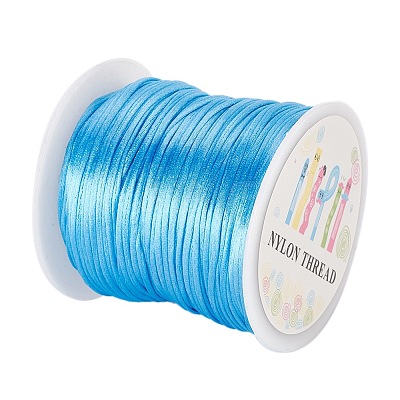 Nylon Satin Rattail Cords NWIR-JP0013-1.0mm-365-1