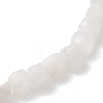 Natural Rainbow Moonstone Beaded Stretch Bracelets for Women BJEW-JB13335-04-1