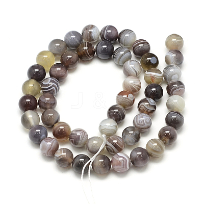 Natural Botswana Agate Beads Strands G-S150-24-8mm-1