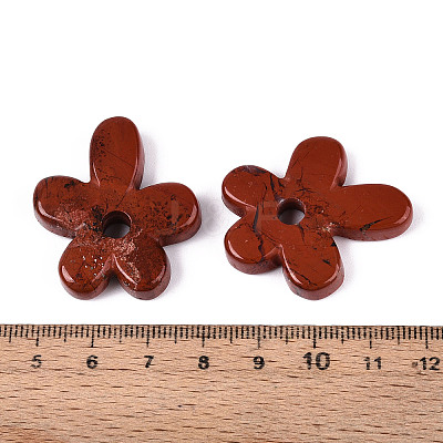 Natural Red Jasper Pendants G-T142-44F-1