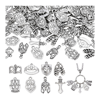 Tibetan Styles Alloy Pendants FIND-PH0027-26-1