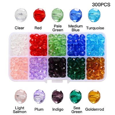 Transparent Glass Beads FPDL-S015-04C-01-B-1