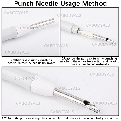 DIY Punch Needle Embroidery Starter Kits for Beginners DIY-WH20013-88A-1