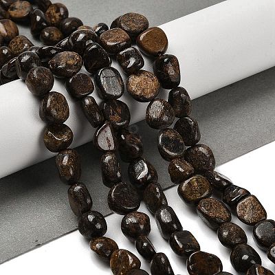 Natural Bronzite Beads Strands G-P497-01E-77-1