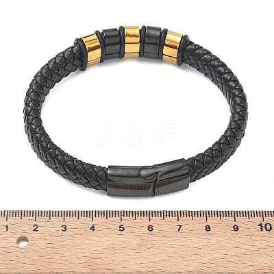 Braided Microfiber Leather Cord Bracelets BJEW-C153-01I-1