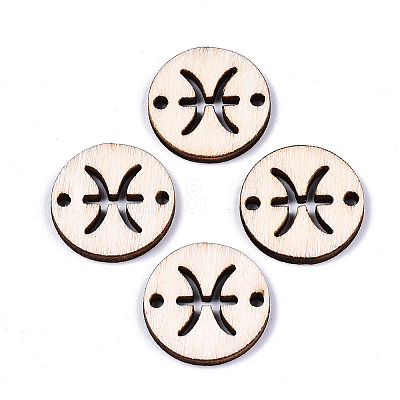 Unfinished Natural Poplar Wood Links Connectors LS-WOOD-S045-139A-11-1