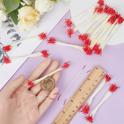 Rope with Plaster Artificial Fzlower Core for Hairpin Accessories DIY-WH20010-10A-1