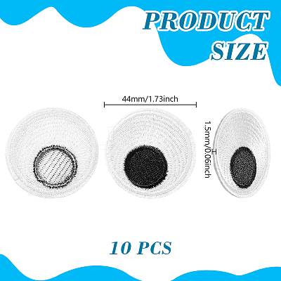 Polyester Clothing Patches PATC-WH0022-46F-1