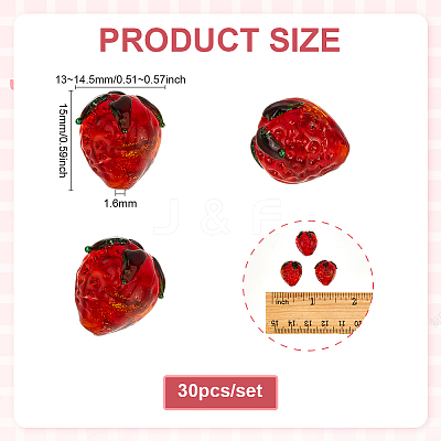 30Pcs Handmade Lampwork Beads LAMP-PH0001-51-1