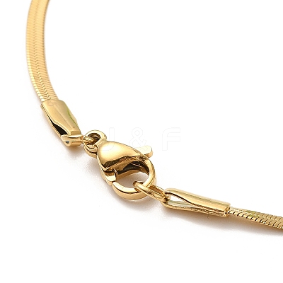 Ion Plating(IP) 304 Stainless Steel Herringbone Chain Necklace for Men Women NJEW-E076-04A-G-1