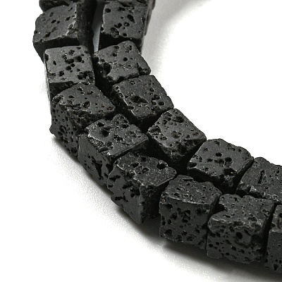 Natural Lava Rock Beads Strands G-C084-E08-02-1
