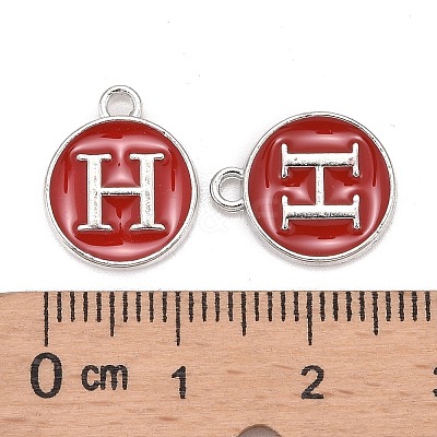 Platinum Plated Alloy Enamel Charms LS-ENAM-S118-03H-P-1