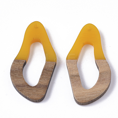 Resin & Walnut Wood Pendants RESI-S358-25H-1