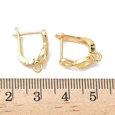 Brass Hoop Earring Findings KK-G536-10G-1