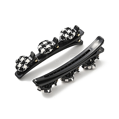 Fashion Double Layer Cloth Alligator Hair Clips Sets PHAR-P005-26-1